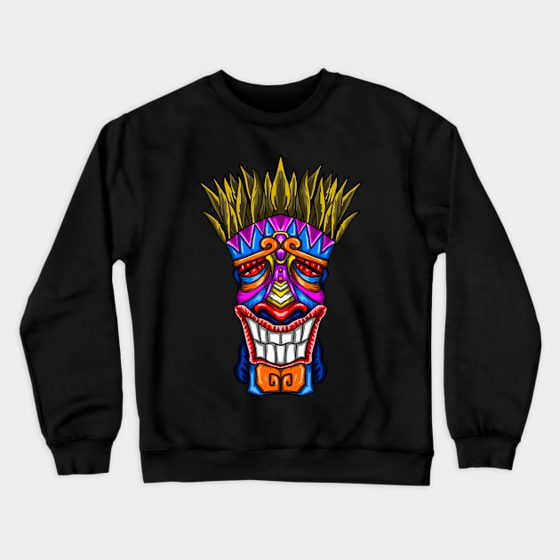 Mexican Tribal Totem Crewneck Sweatshirt by puffstuff